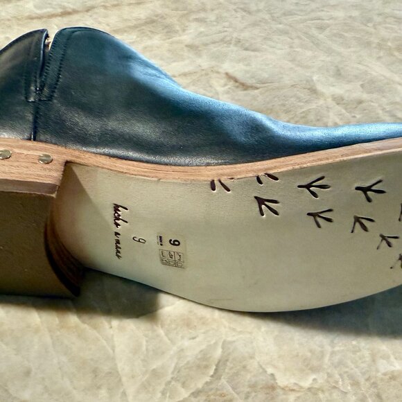 Beek Falcon Black Leather Ankle Boots Booties 9 - Picture 7 of 12